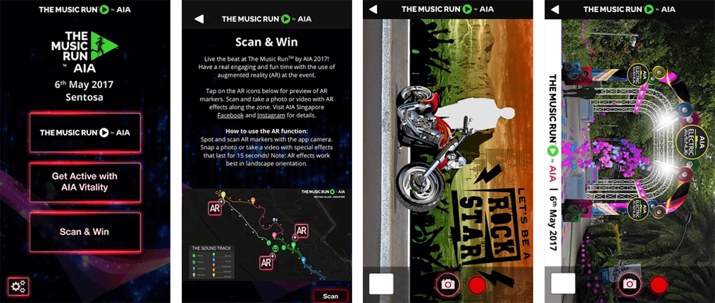 AIA The Music Run Smart Filter App