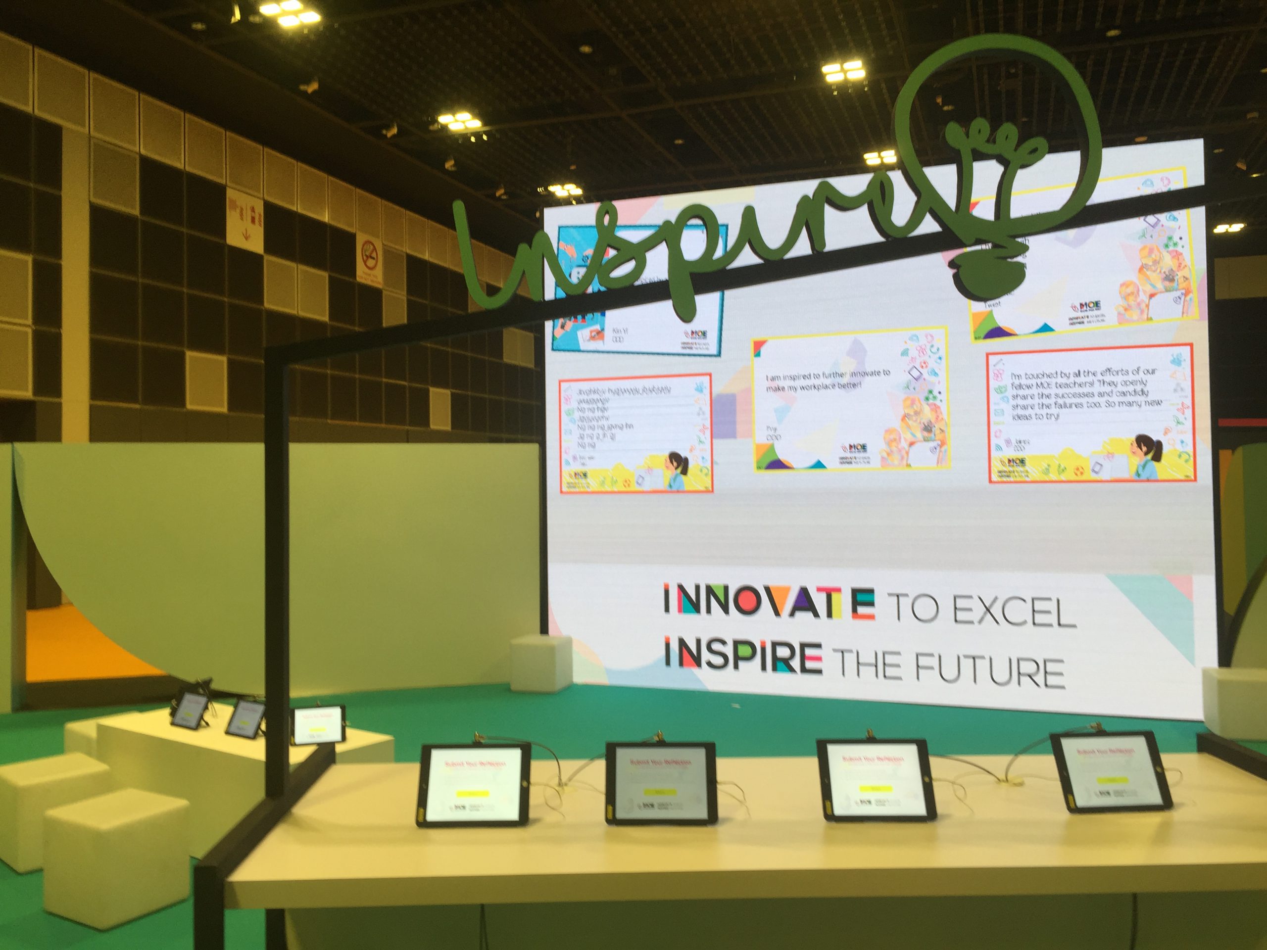MOE Excel Fest Reflection Wall